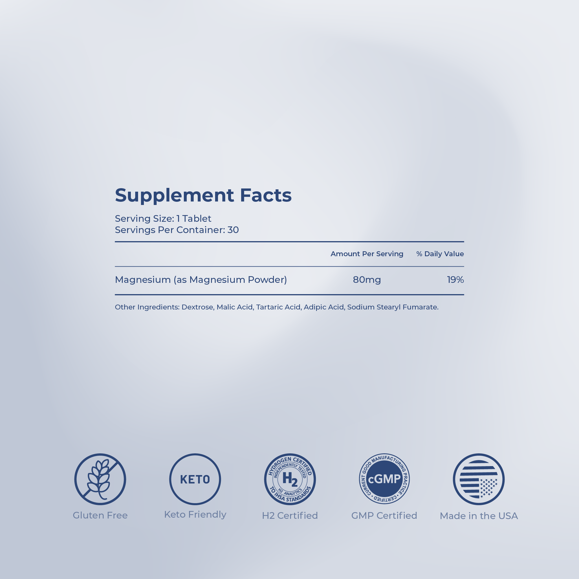 Molecular Hydrogen Tablets