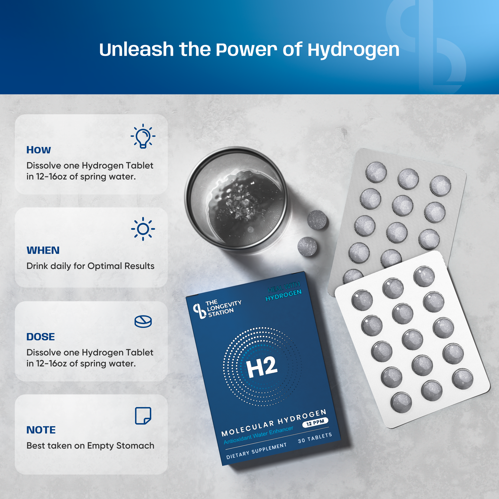 Molecular Hydrogen Tablets