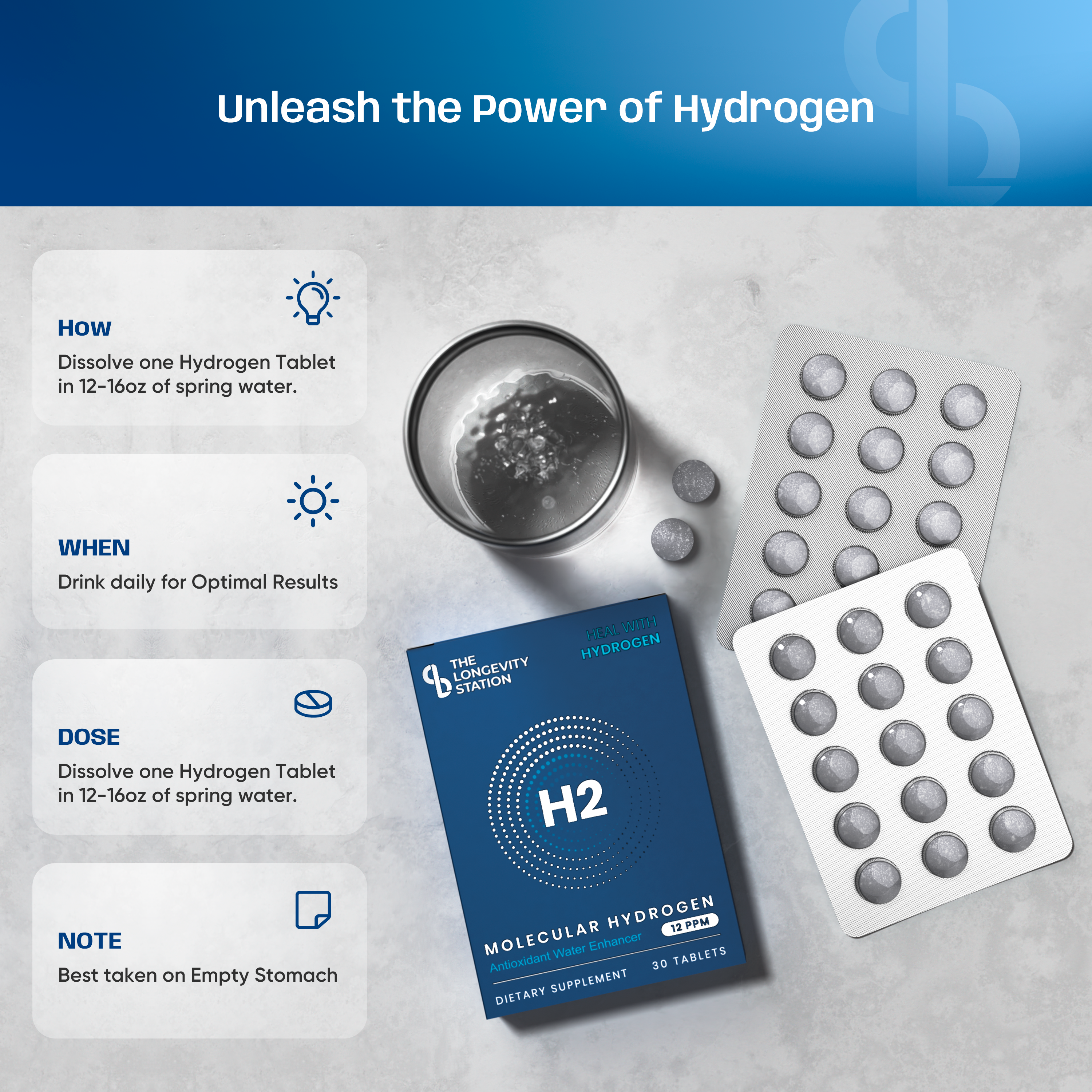 Molecular Hydrogen Tablets